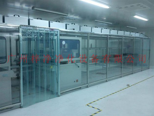 百級潔凈棚頂部滿布FFU