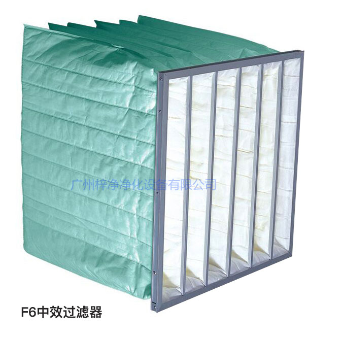 聚酯纖維無(wú)紡布制作的袋式空氣過(guò)濾器 聚酯纖維無(wú)紡布制作的袋式空氣過(guò)濾器